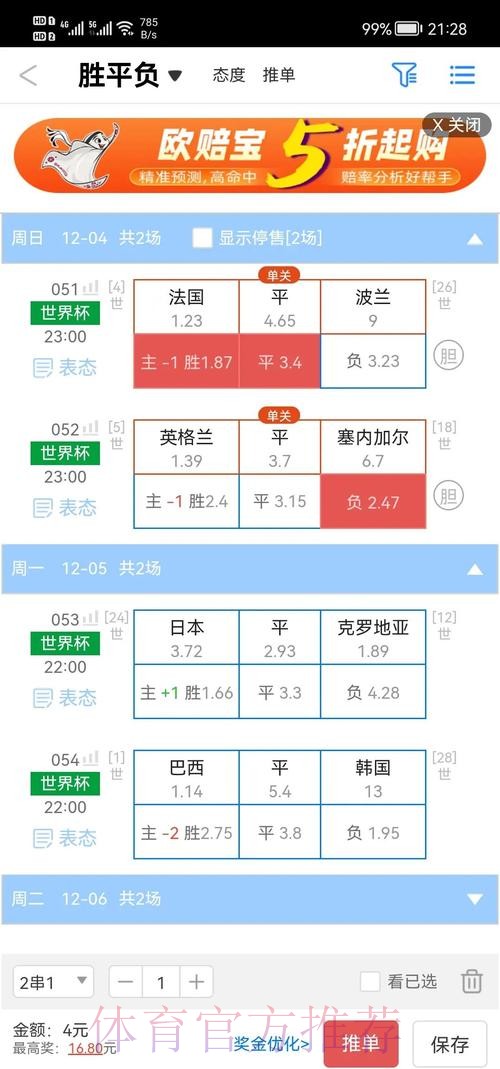 世界杯盘口网站官方推荐与分析